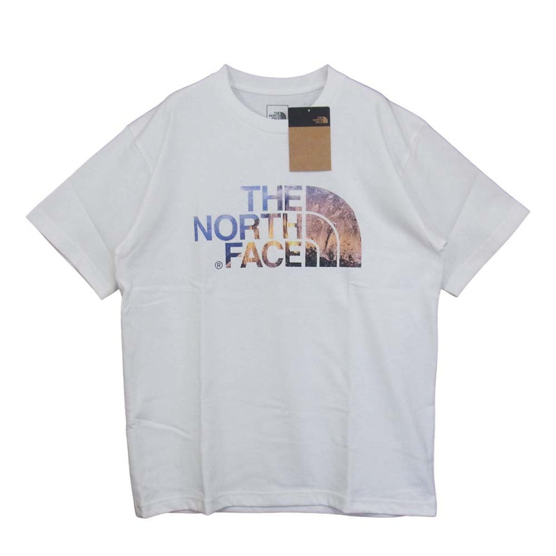 THE NORTH FACE ノースフェイス NT32001Z S/S Big Half Dome Logo Picture T ロゴ プリント  Tシャツ ホワイト系 L【新古品】【未使用】【中古】