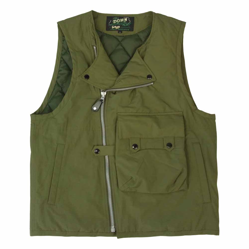 schott ショット 3112051 MILITARY DOWN VEST ミリタリー ダウン 