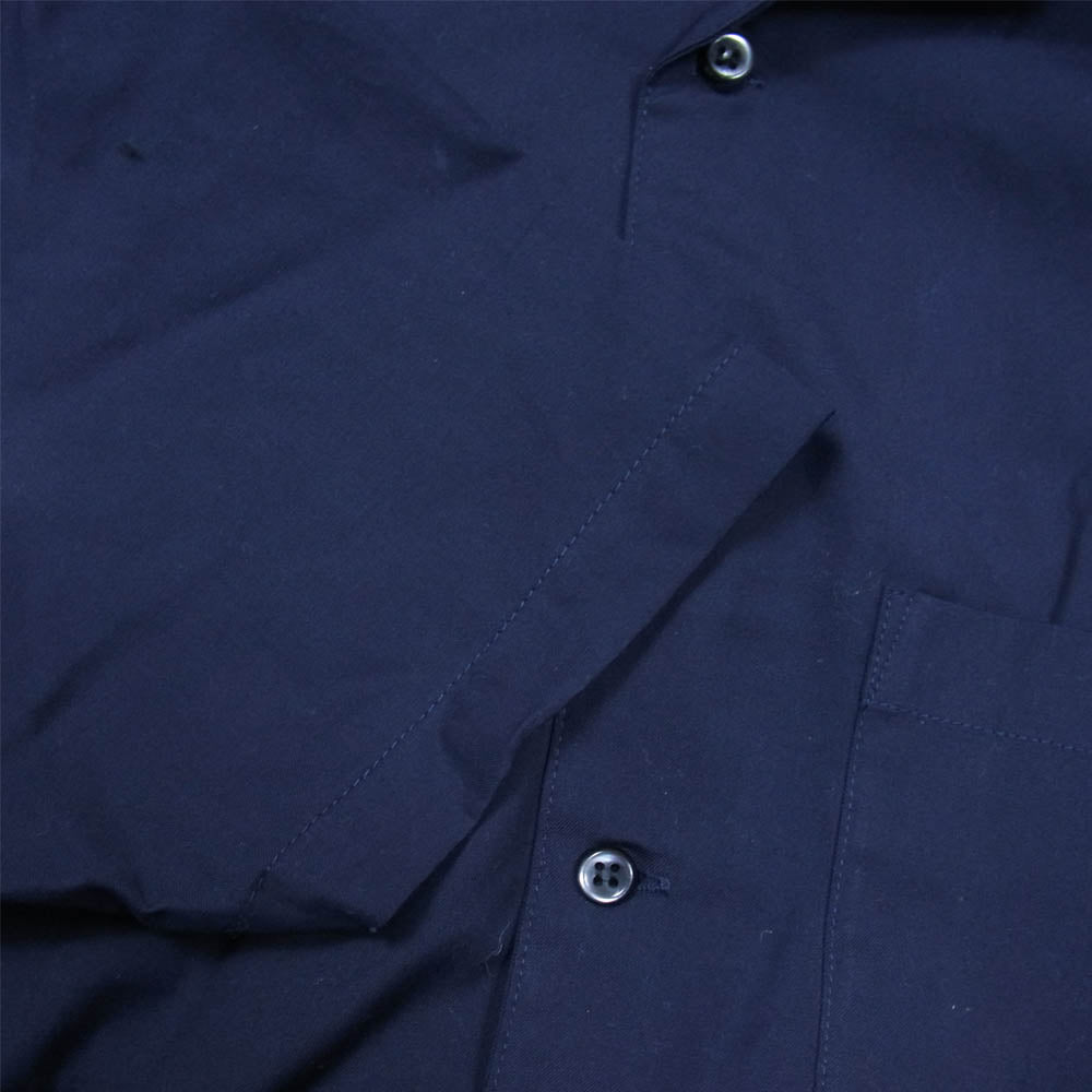CRIMIE クライミー バックプリント チェック 半袖 シャツ ネイビー系 S【中古】