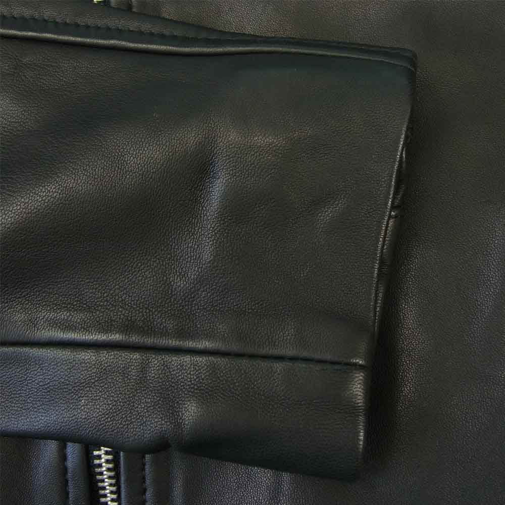 オールセインツ ML101T TYSON LEATHER BIKER JACKET タイソン レザー バイカー ダブルライダース ブラック系 L【美品】【中古】