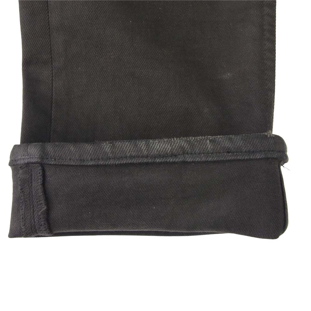 ISAMUKATAYAMA BACKLASH イサムカタヤマバックラッシュ 1356-01C TUMBLE WITH YOU ストレッチ クラッシュ加工 パンツ ブラック系 M【中古】