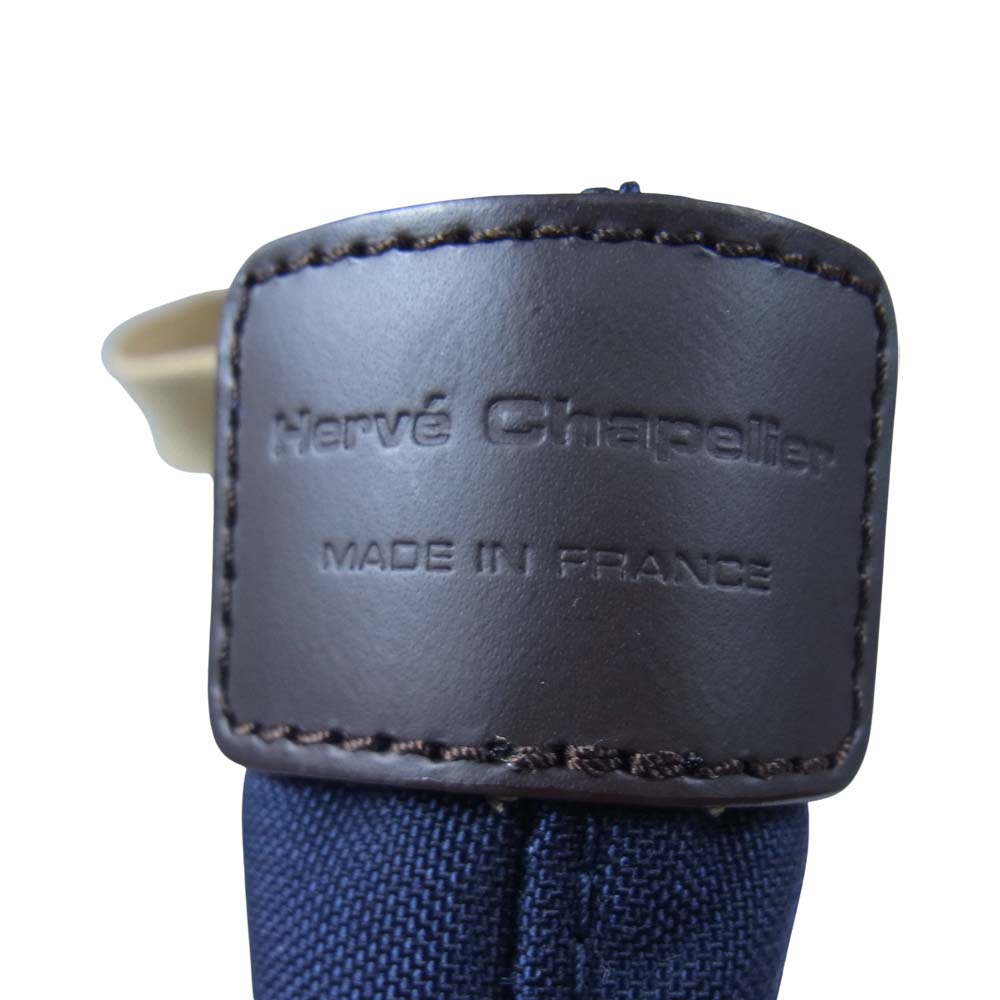 Herve Chapelier エルベ・シャプリエ 707C トゥモローランド別注 コーデュラ 舟型 トート M ゴールド×ネイビー【中古】