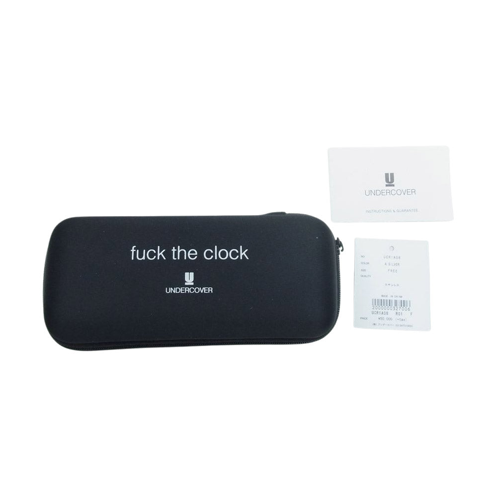 UNDERCOVER アンダーカバー Fuck The Clock ファック ザ クロック アナログ 腕時計 ウォッチ シルバー系【中古】