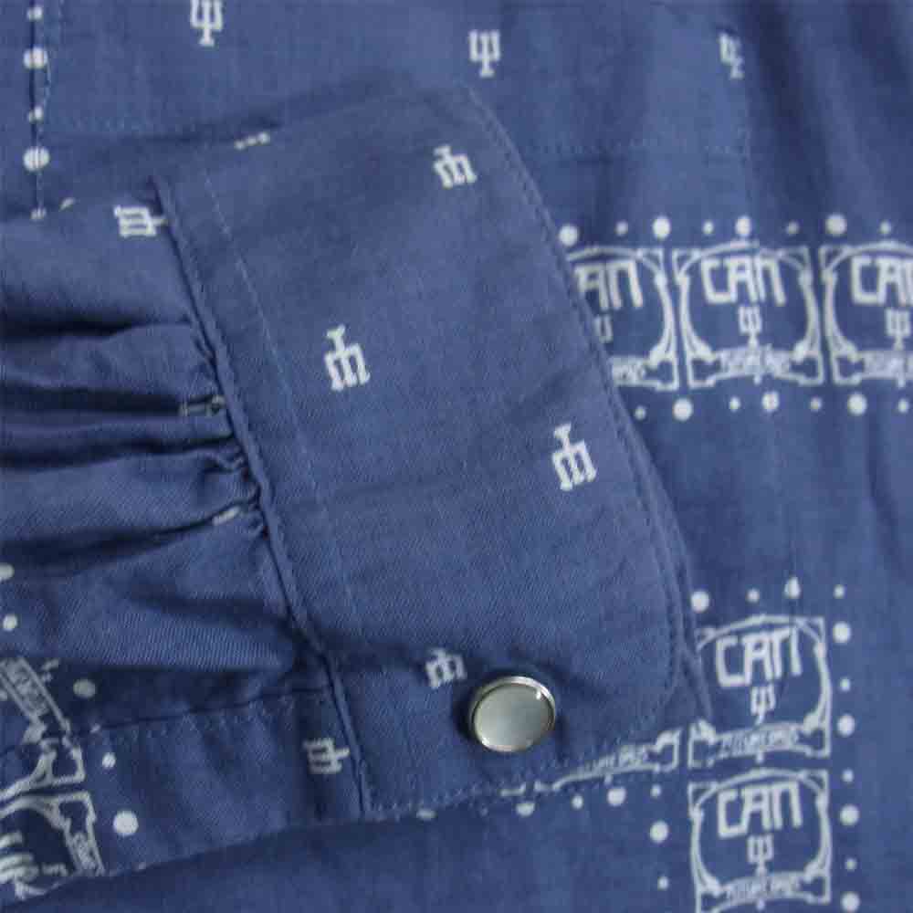 UNDERCOVER アンダーカバー UCQ4401-4 Cローン プルオーバーシャツ CAN総柄 ブルー系 3【中古】