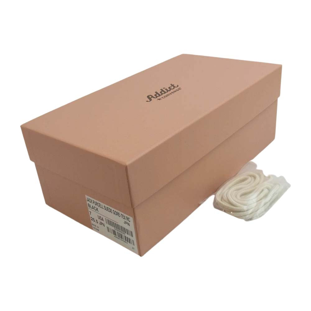 CONVERSE コンバース ADDICT アディクト × Richardson リチャードソン JACK PURCELL SUEDE GORE-TEX RC ゴアテックス スエード ジャックパーセル ブラック系 25.5cm【新古品】【未使用】【中古】