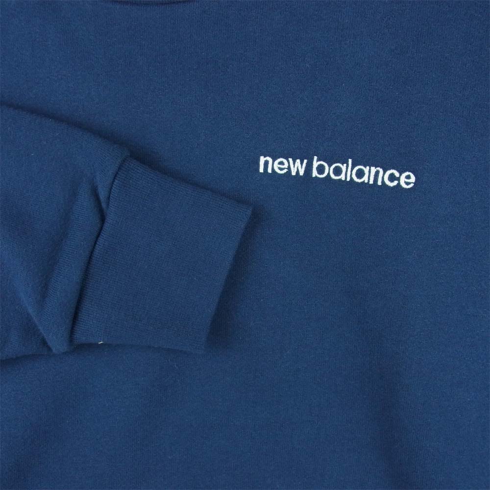 WTAPS ダブルタップス 21SS 211NBNBD-CSM03S New Balance ニューバランス ACADEMY CREW NECK アカデミー スウェット トレーナー クルーネック ネイビー系 L【美品】【中古】