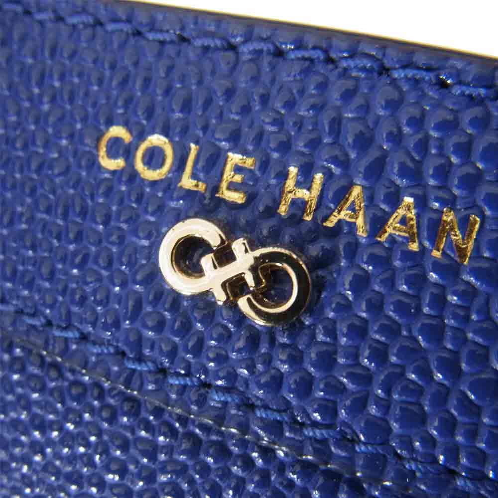 COLE HAAN コールハーン 2way ショルダー ハンド バッグ ブルー系【美品】【中古】