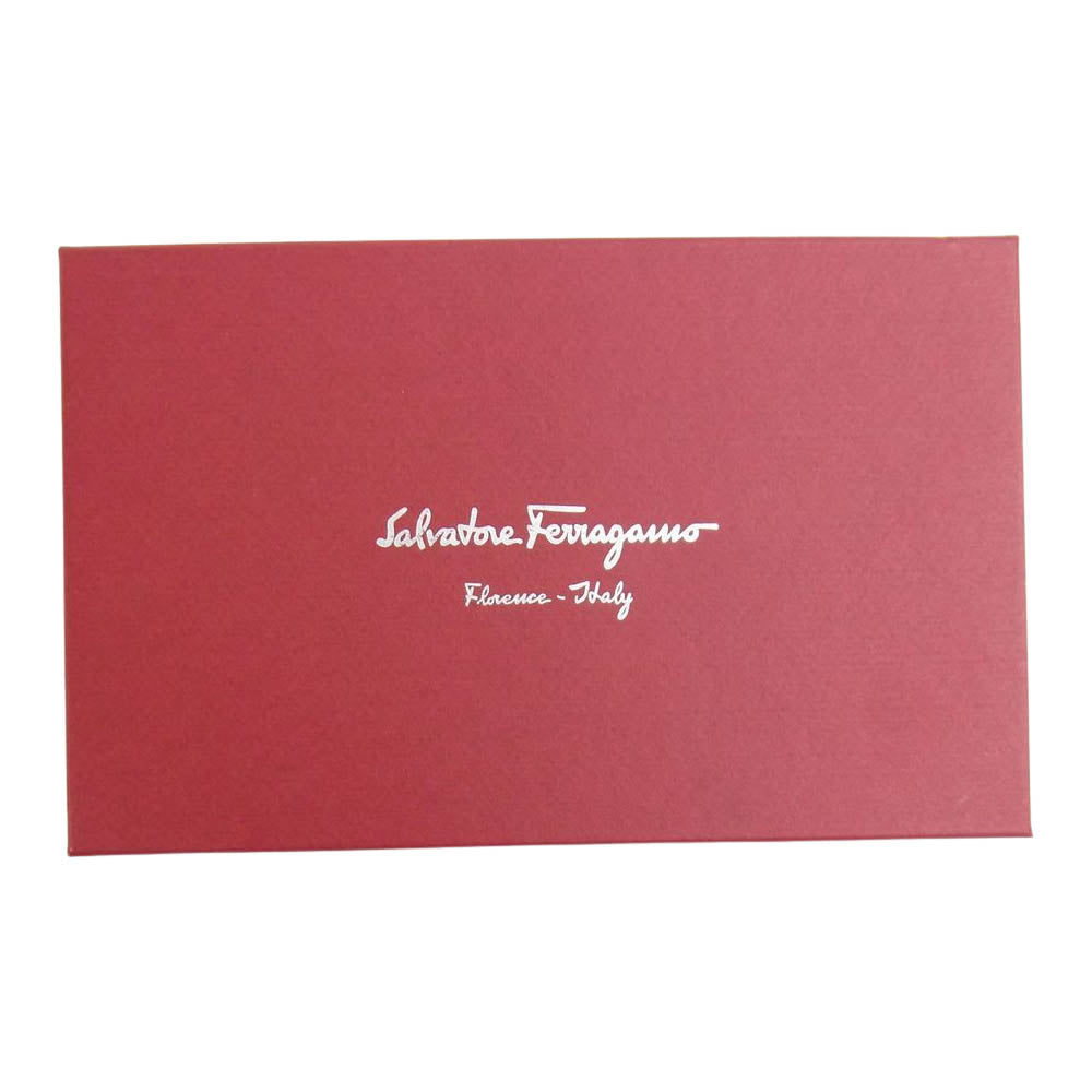 Salvatore Ferragamo サルヴァトーレフェラガモ レザー 長財布 札入れ オレンジ系【中古】