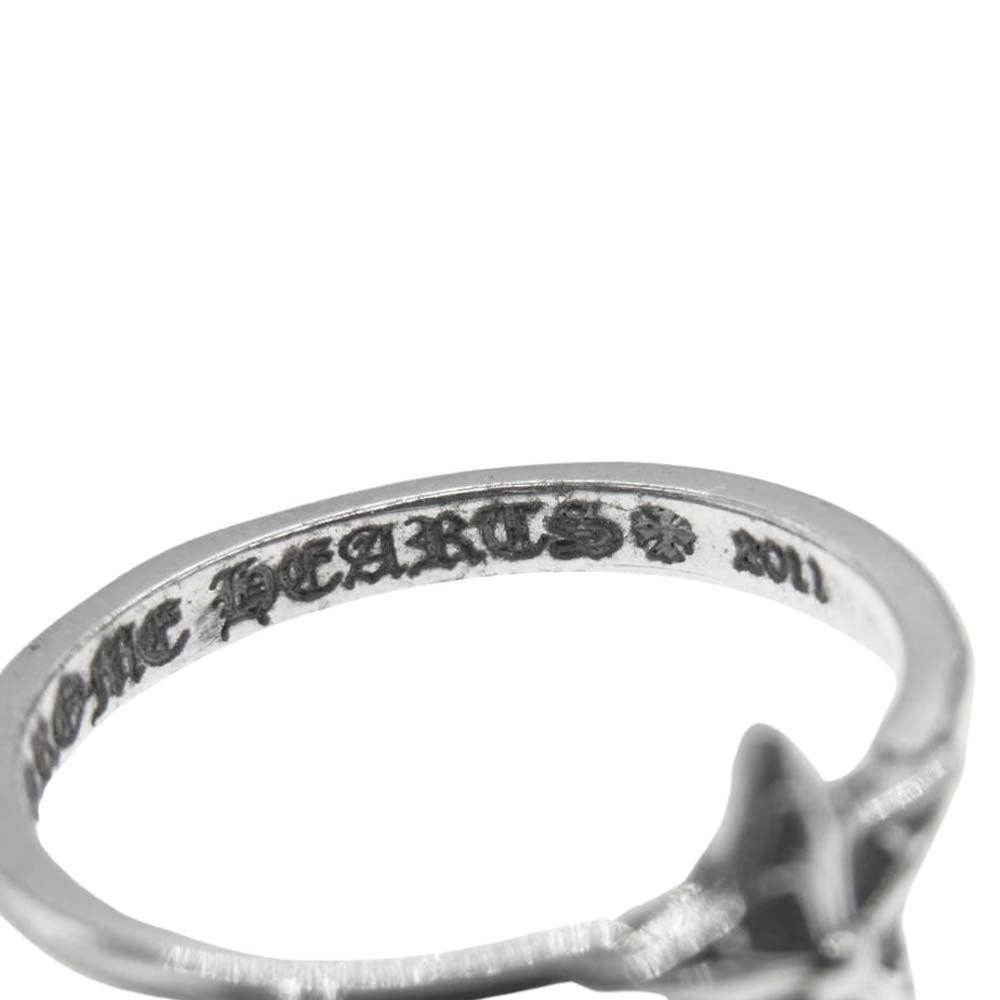 CHROME HEARTS クロムハーツ(原本無) BUBBLGM STAR バブルガム スター リング シルバー系 4号【中古】