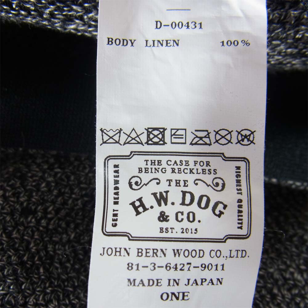 ザエイチダブリュードッグアンドコー D-00431 MESH LINEN BERET メッシュ リネン ベレー帽 グレー グレー系【中古】