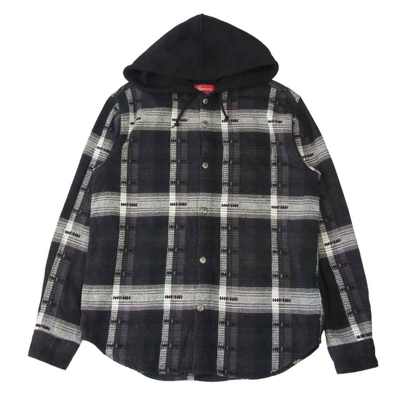Supreme Hooded Jacquald Flannel Shirt - シャツ