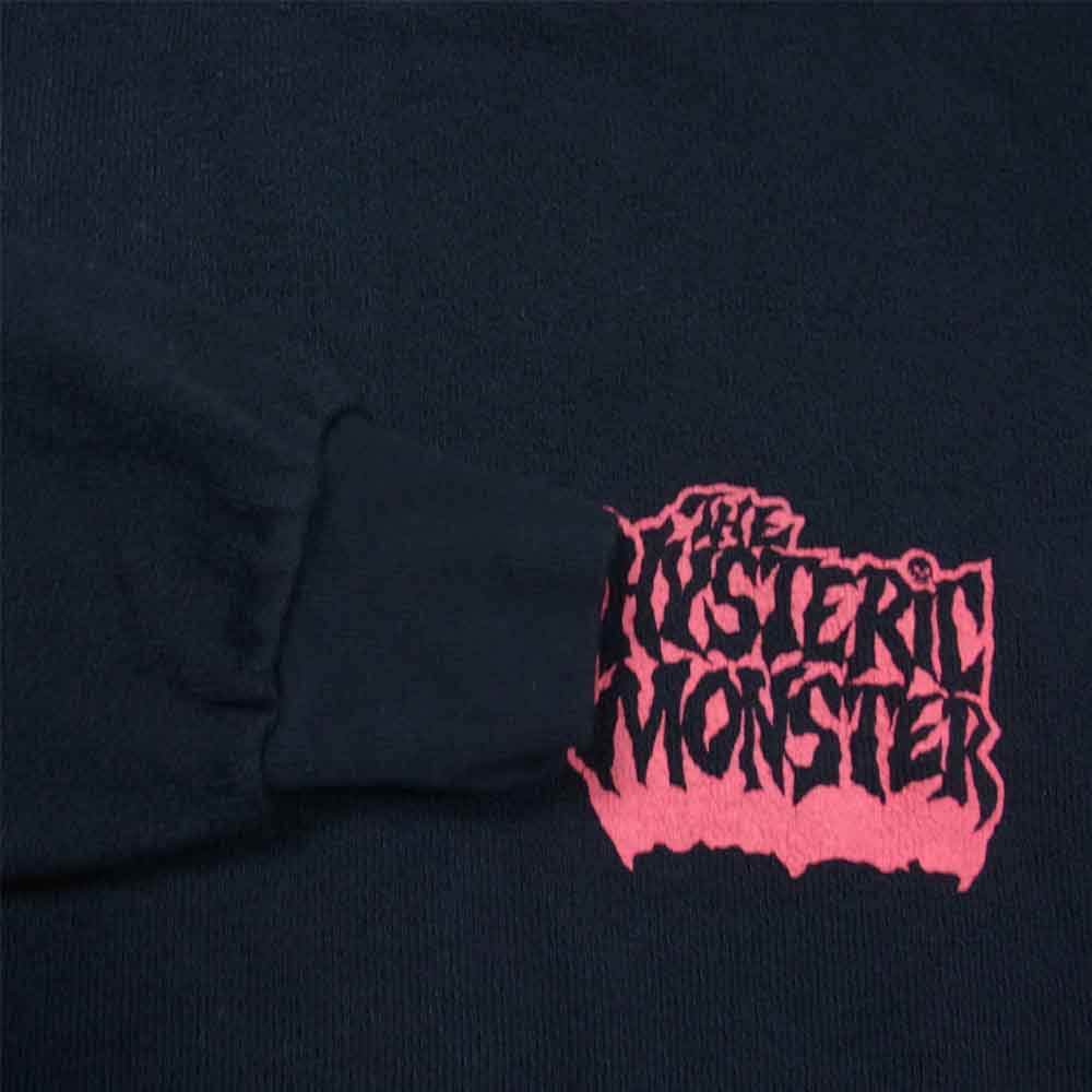 HYSTERIC GLAMOUR ヒステリックグラマー 01213CO02 HYS MONSTER スウェット ワンピース ブラック系 FREE【美品】【中古】