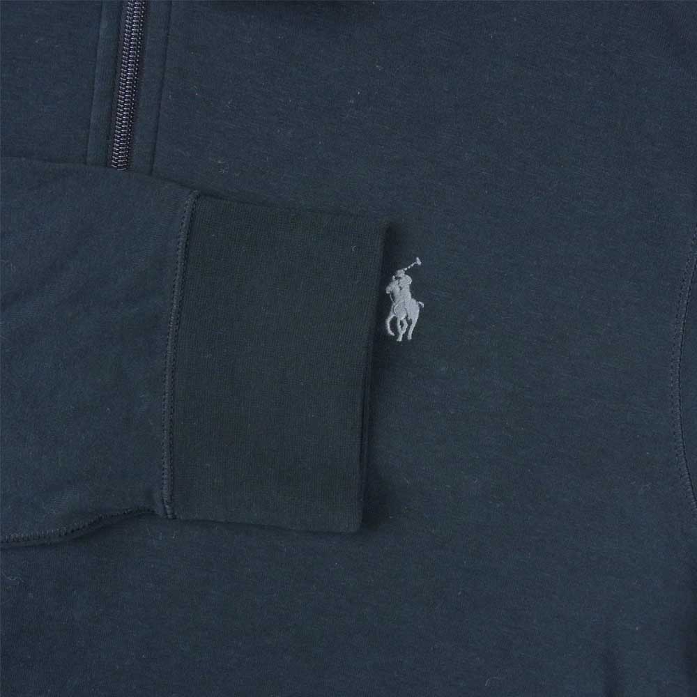 POLO RALPH LAUREN ポロ・ラルフローレン 国内正規品 ハーフジップ L/S 長袖 カットソー ブラック系 M【極上美品】【中古】