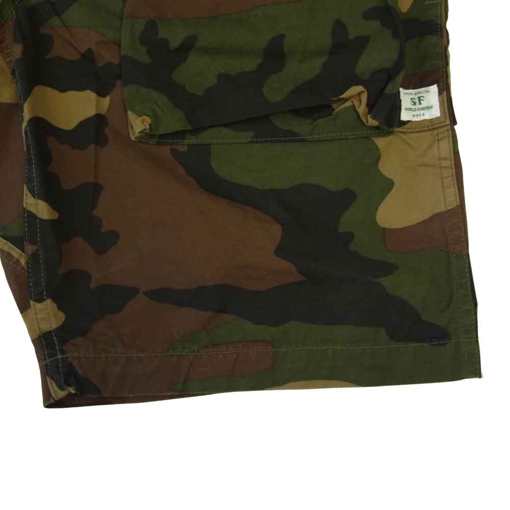 SASAFRAS ササフラス Digs Crew Pants 1/2 Wadland camo ショーツ マルチカラー系 XL【中古】