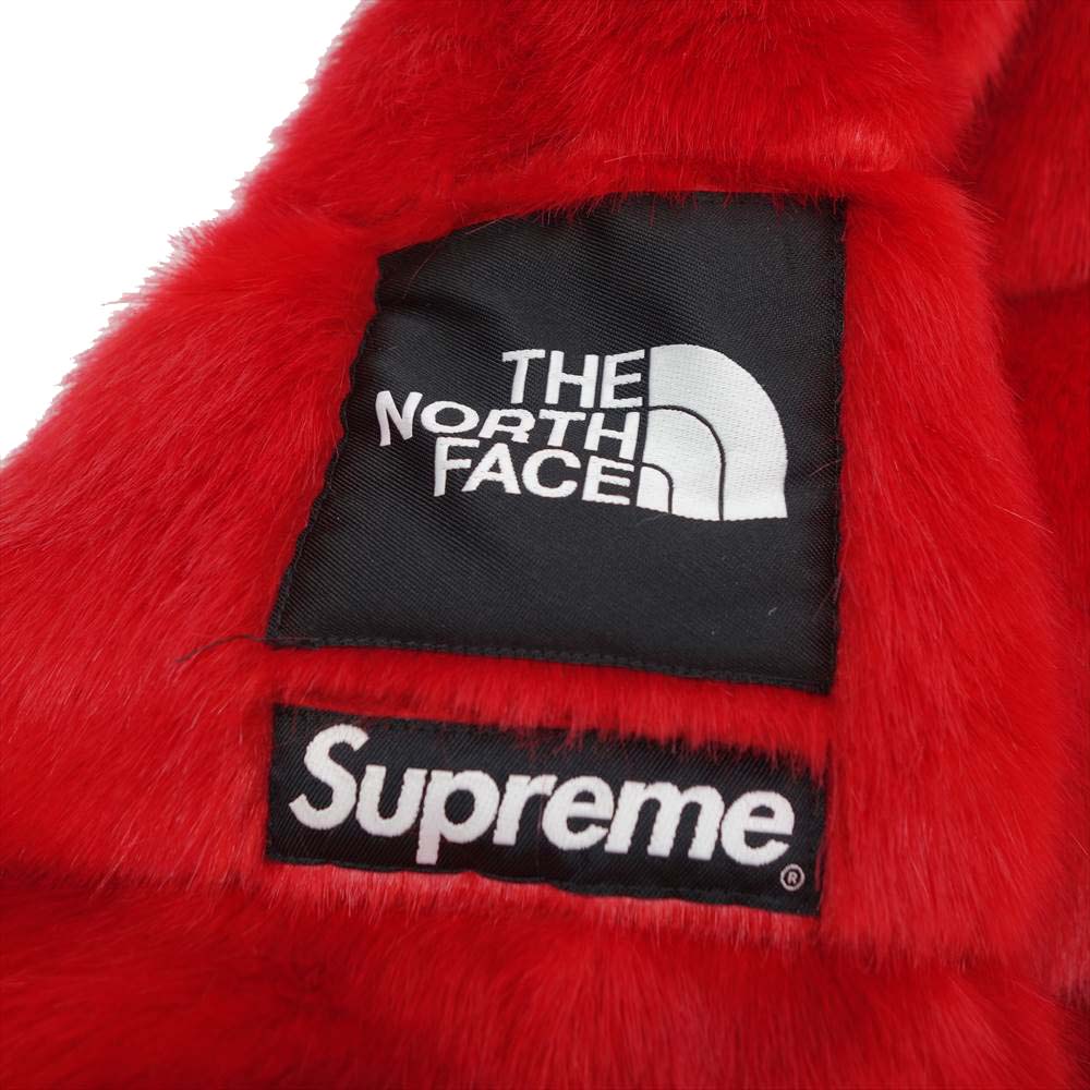 Supreme シュプリーム 20AW THE NORTHFACE Faux Fur Nuptse Jacket Red フェイクファー ヌプシ ジャケット ダウン レッド系 S【中古】