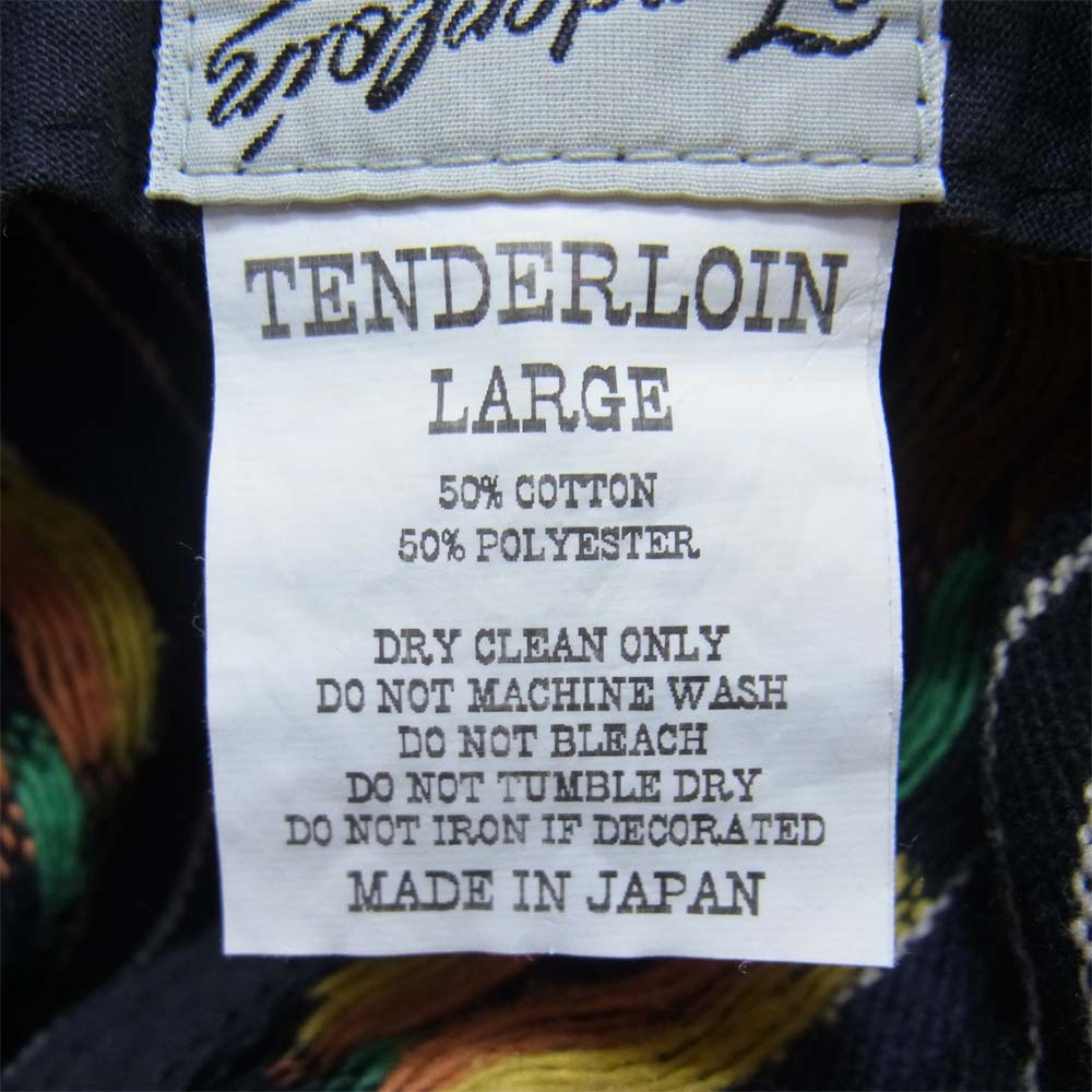 TENDERLOIN テンダーロイン T-BUCKET HAT GTM バケット ハット グアテマラ ネイビー系 L【中古】