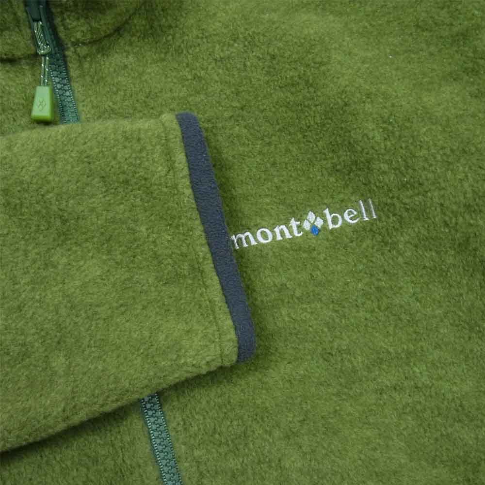 mont-bell モンベル CLIMA WOOL JACKET クリマ ウール フリース ジャケット グリーン系 S【中古】