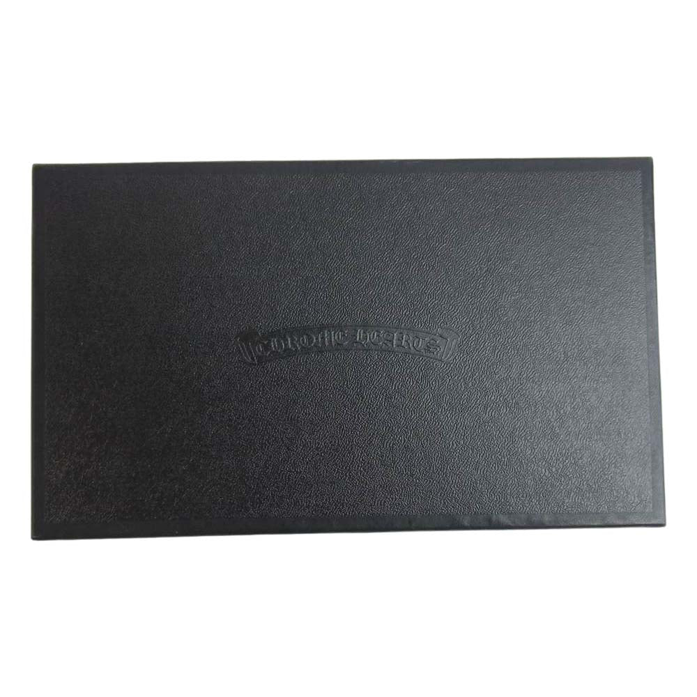 CHROME HEARTS クロムハーツ(原本有) WAVE WALLET ウェーブウォレット クロスボール ブラック系【中古】