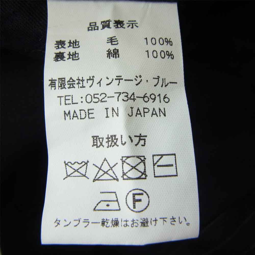 BLACK SIGN ブラックサイン ヘチマ カラー ベスト ダークネイビー系 42【中古】