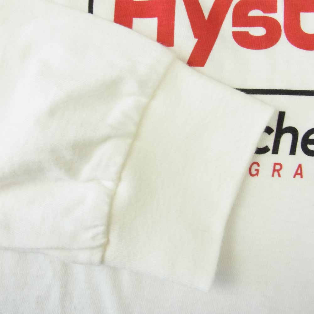 HYSTERIC GLAMOUR ヒステリックグラマー 02203CL PSYCH GRAPHICS 長袖 Tシャツ ホワイト系 S【中古】