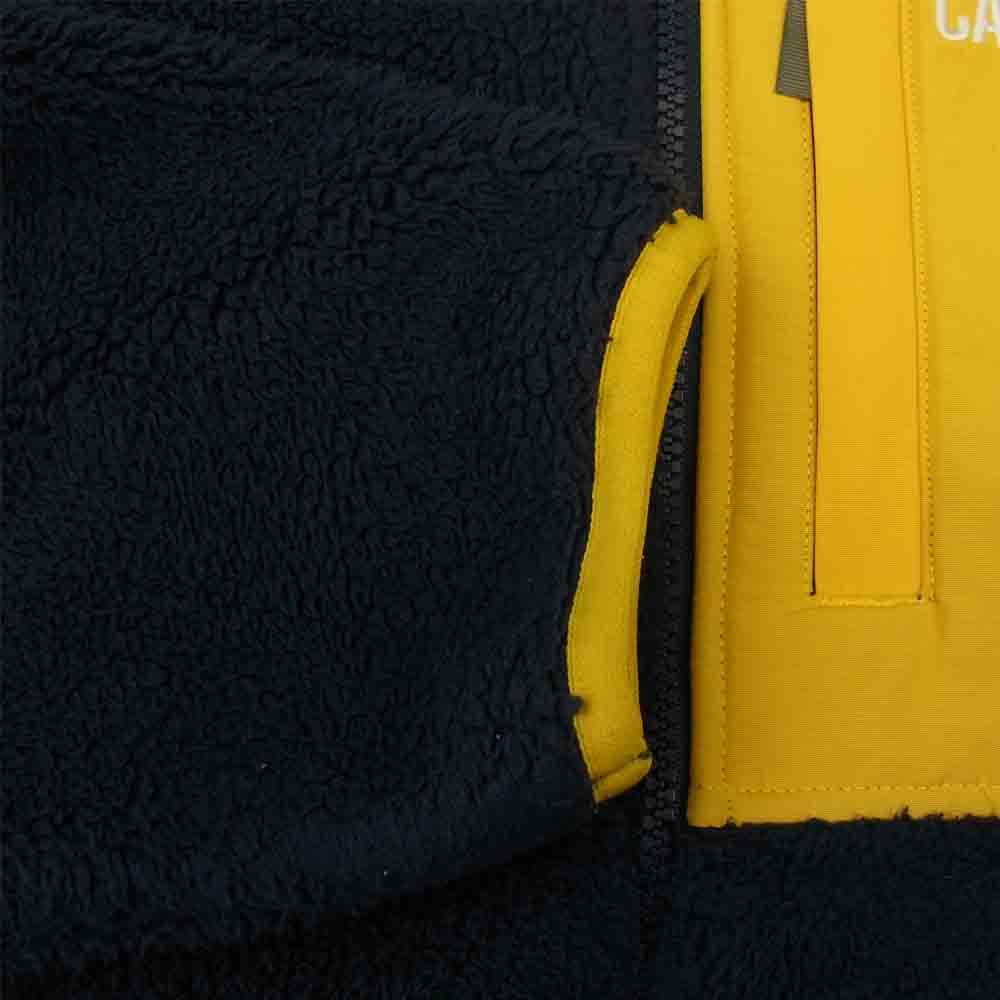 STANDARD CALIFORNIA スタンダードカリフォルニア Classic Pile Hood Jacket パイル フリース 2トーン ジャケット イエロー系 ネイビー系 XL【中古】