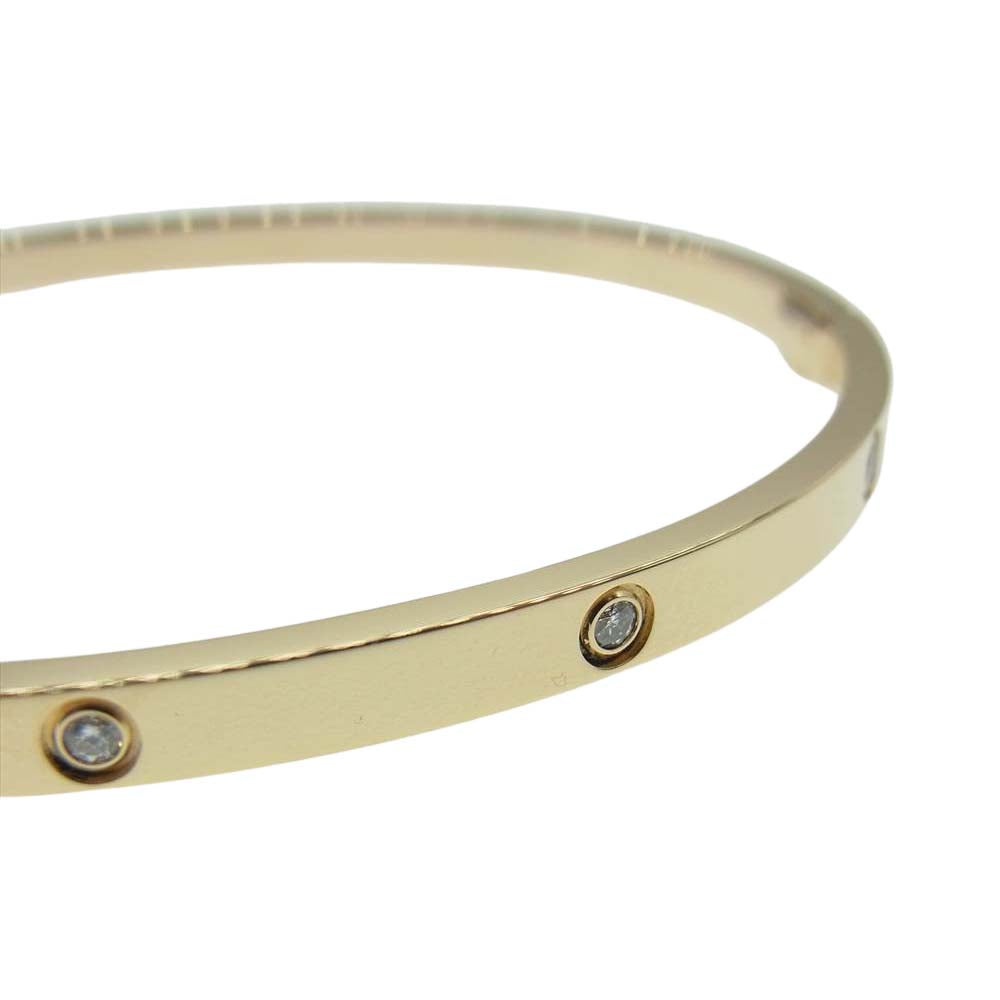 CARTIER カルティエ 【新品仕上げ済み】18KYG ラブ ブレス SM 10P ダイヤモンド #19 ゴールド系【極上美品】【中古】