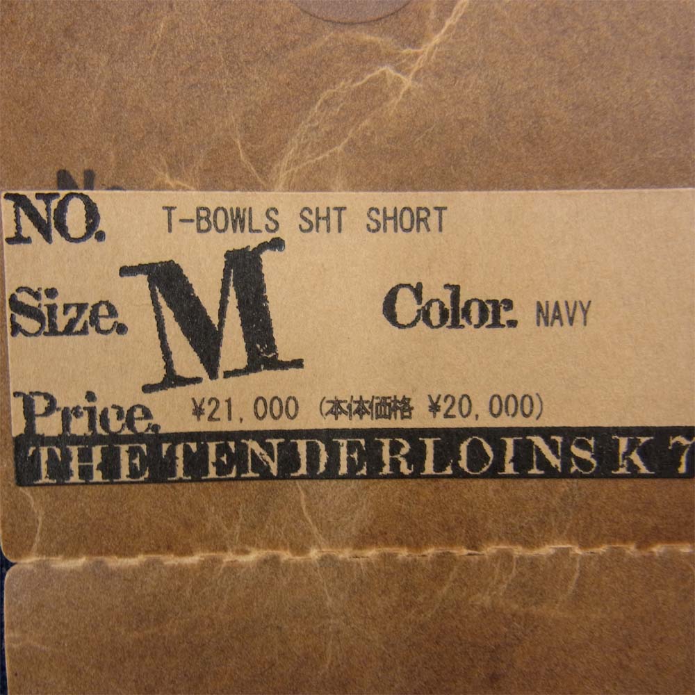 TENDERLOIN テンダーロイン T-BOWLS SHT SHORT 半袖 ボウリング シャツ ネイビー系 M【中古】