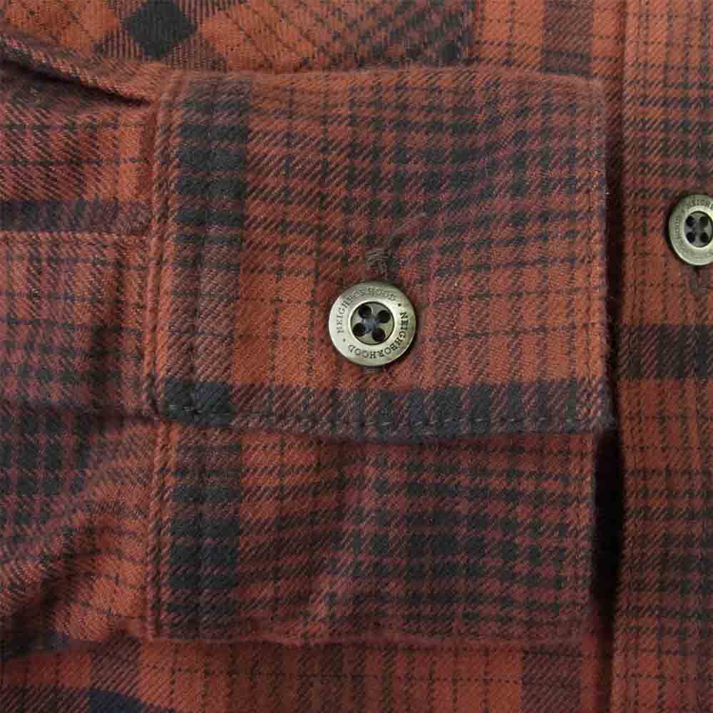 NEIGHBORHOOD ネイバーフッド 21SS 211ARNH-SHM02 LOGGER/C-SHIRT.LS ロガー フランネル チェック シャツ ブラウン系 S【中古】