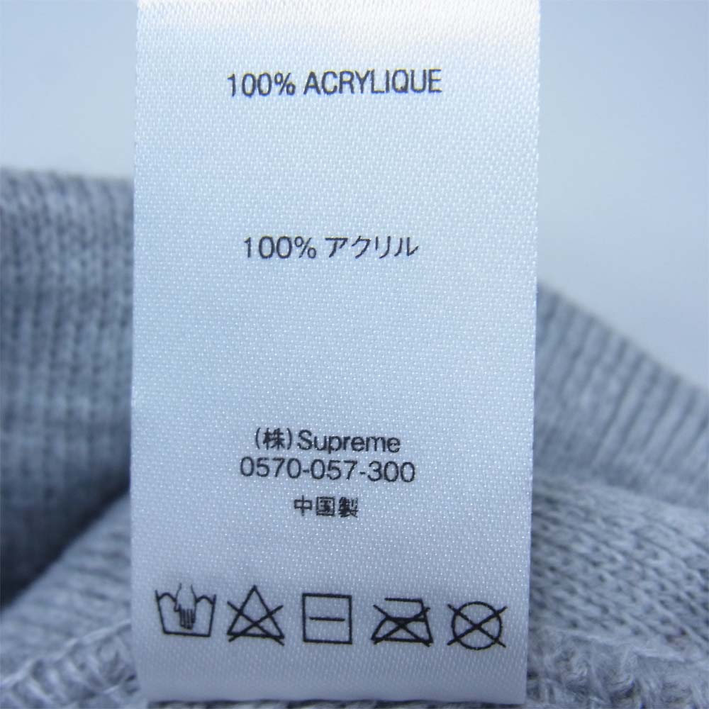 Supreme シュプリーム 21SS FTP Beanie ロゴ ビーニー ニット帽 グレー系【中古】