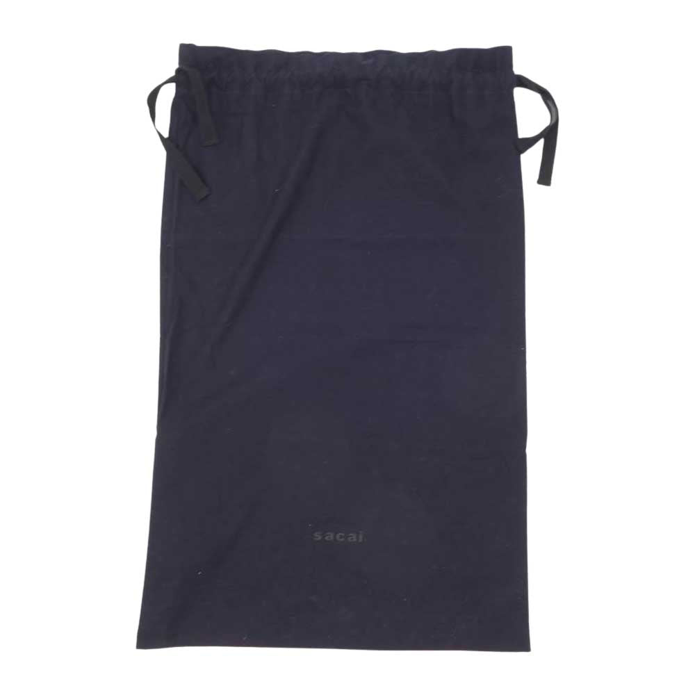 Sacai サカイ 21-05758 LEATHER LONG BOOTS レザー ロング チェルシー ブーツ ブラック系 39【中古】