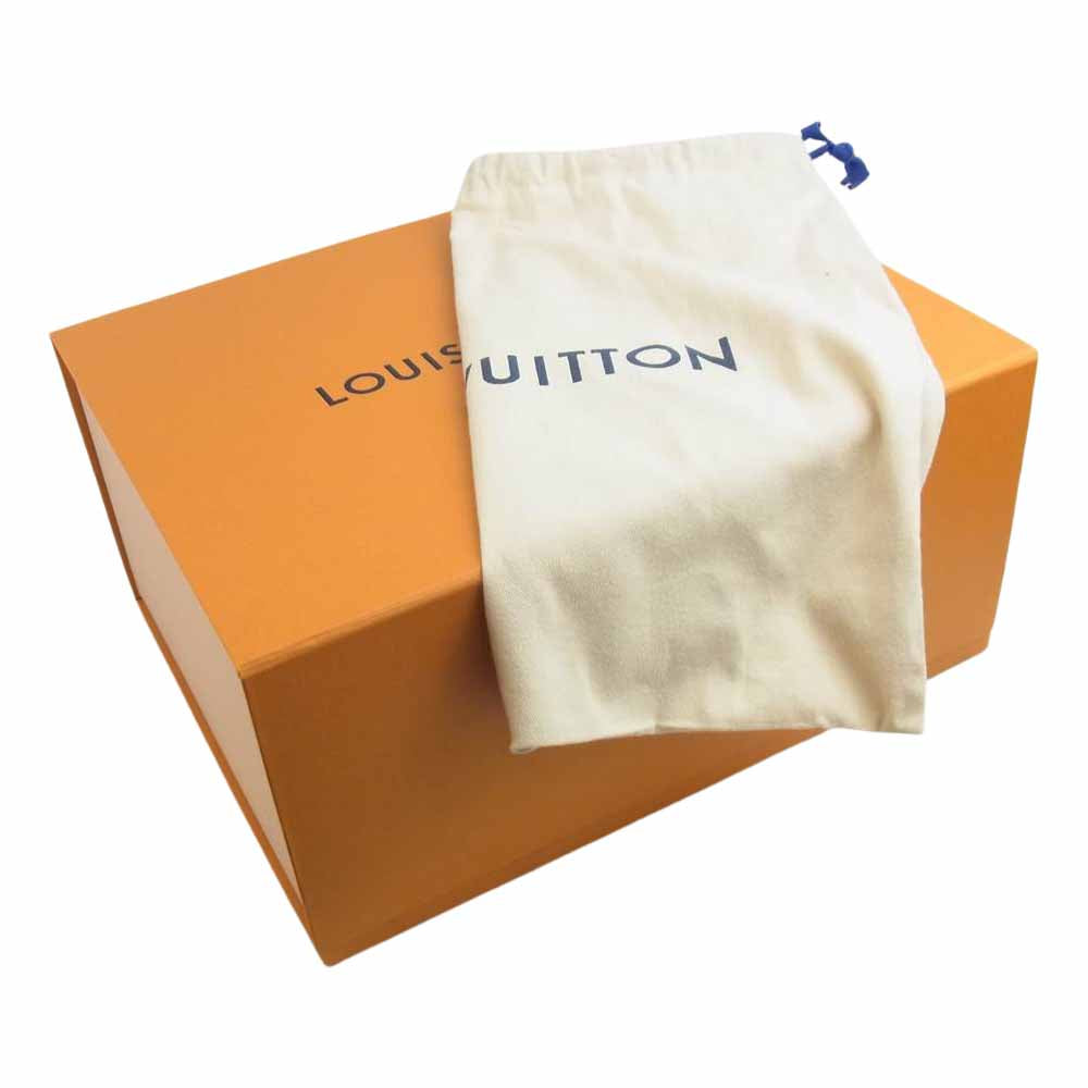 LOUIS VUITTON ルイ・ヴィトン 1A9FE9 LVボールド ライン モノグラム サイドゴア アンクルブーツ ブラック系 実寸約27cm【中古】