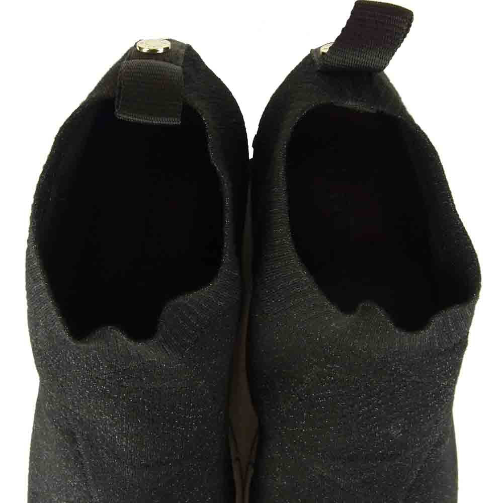 JIMMY CHOO ジミーチュウ NORWAY M ニット ソックス スニーカー ブラック系 43【極上美品】【中古】