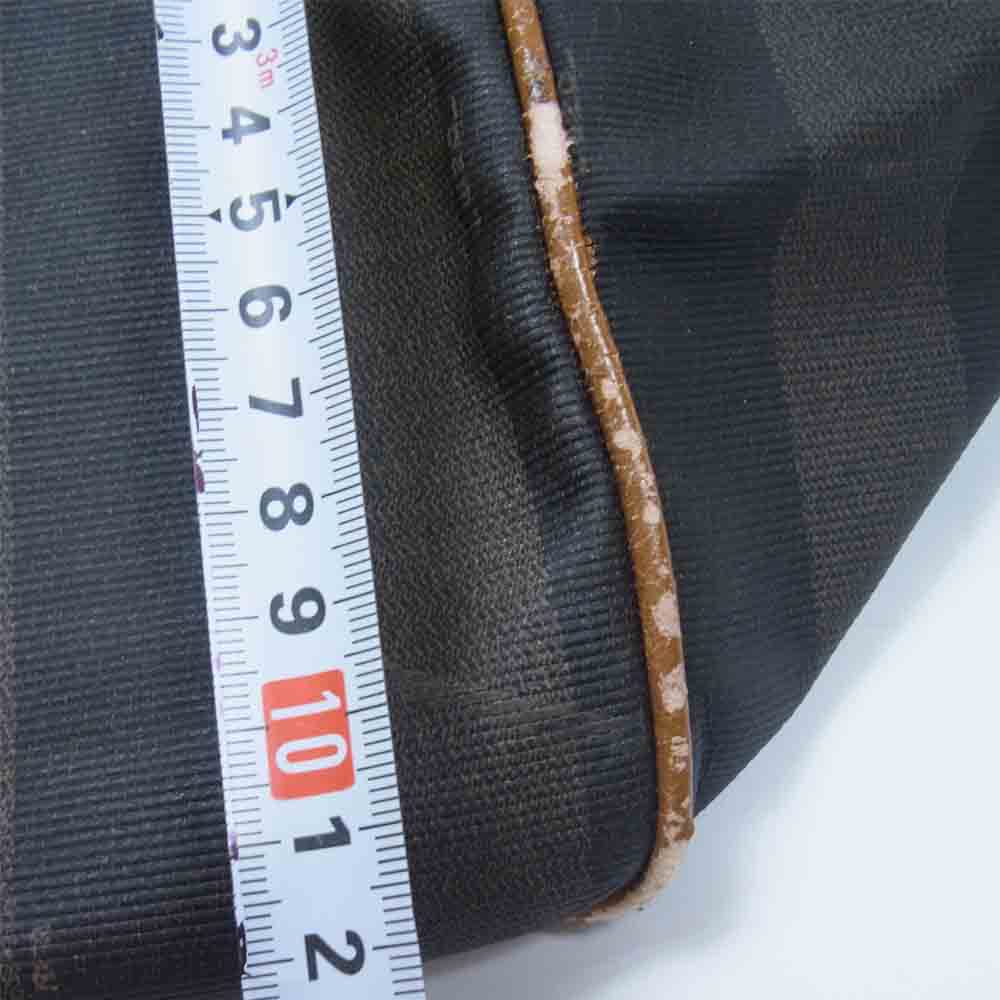 FENDI フェンディ オールド ぺカン ボストン バッグ ダークブラウン系【中古】