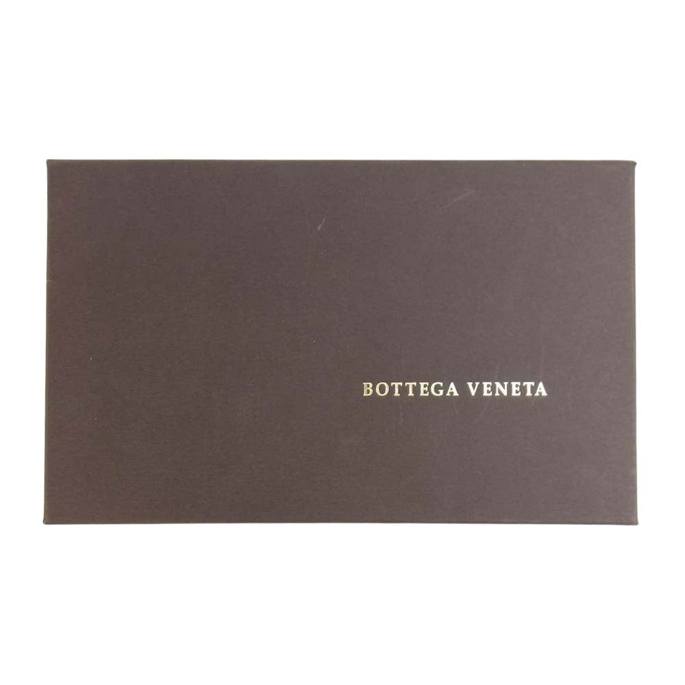 BOTTEGAVENETA ボッテガヴェネタ イントレチャート ラウンドジップ 長財布 ブラウン系【中古】