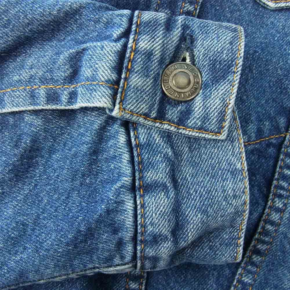 WIND AND SEA ウィンダンシー 20AW 20MND-WAS001 × MINE DENIM Denim Boa GJKT ×マインデニム デニムジャケット ブルゾン 裏ボア インディゴブルー系 3【新古品】【未使用】【中古】