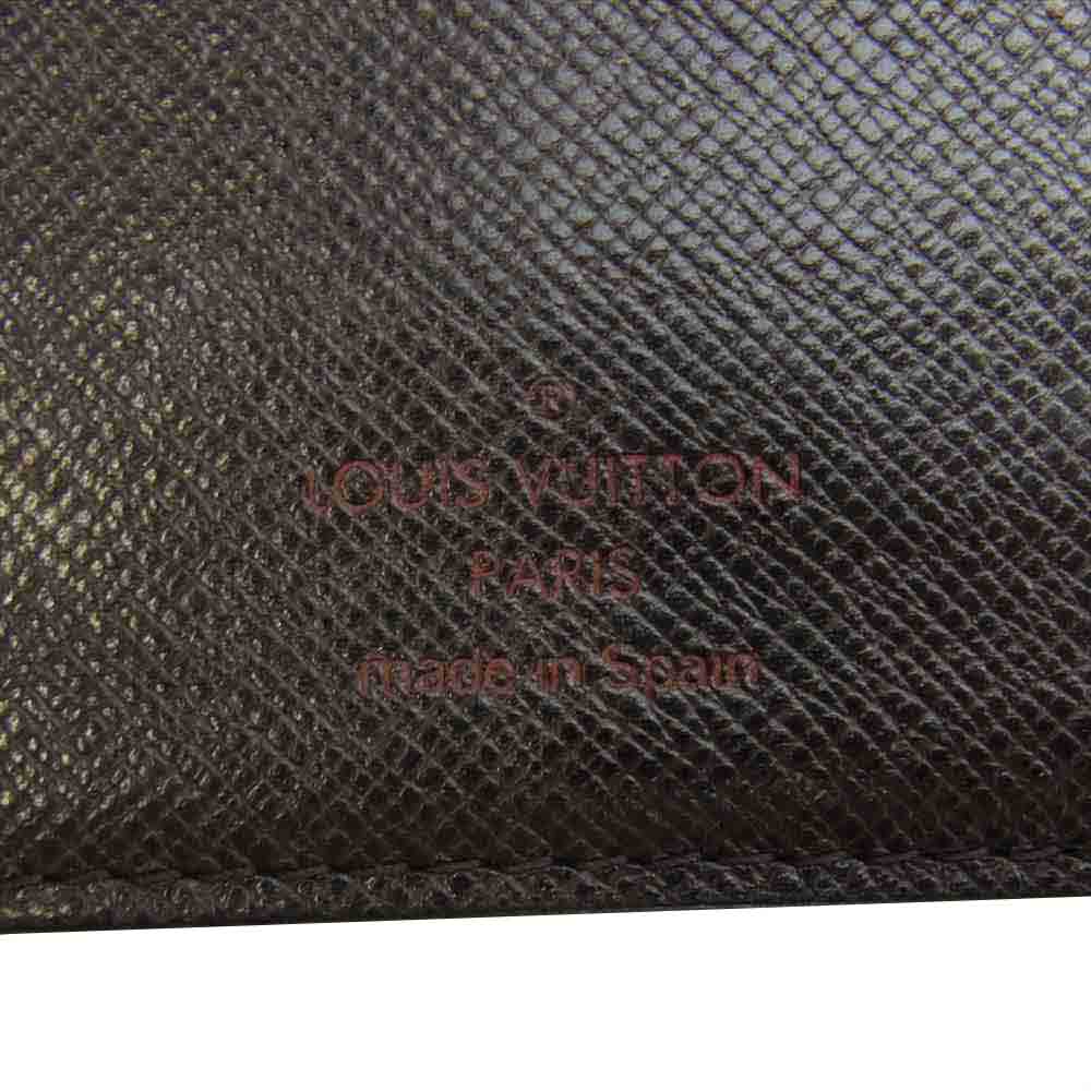 LOUIS VUITTON ルイ・ヴィトン N61675 ダミエ ポルトフォイユ マルコ 2つ折り 財布 ブラウン系【中古】
