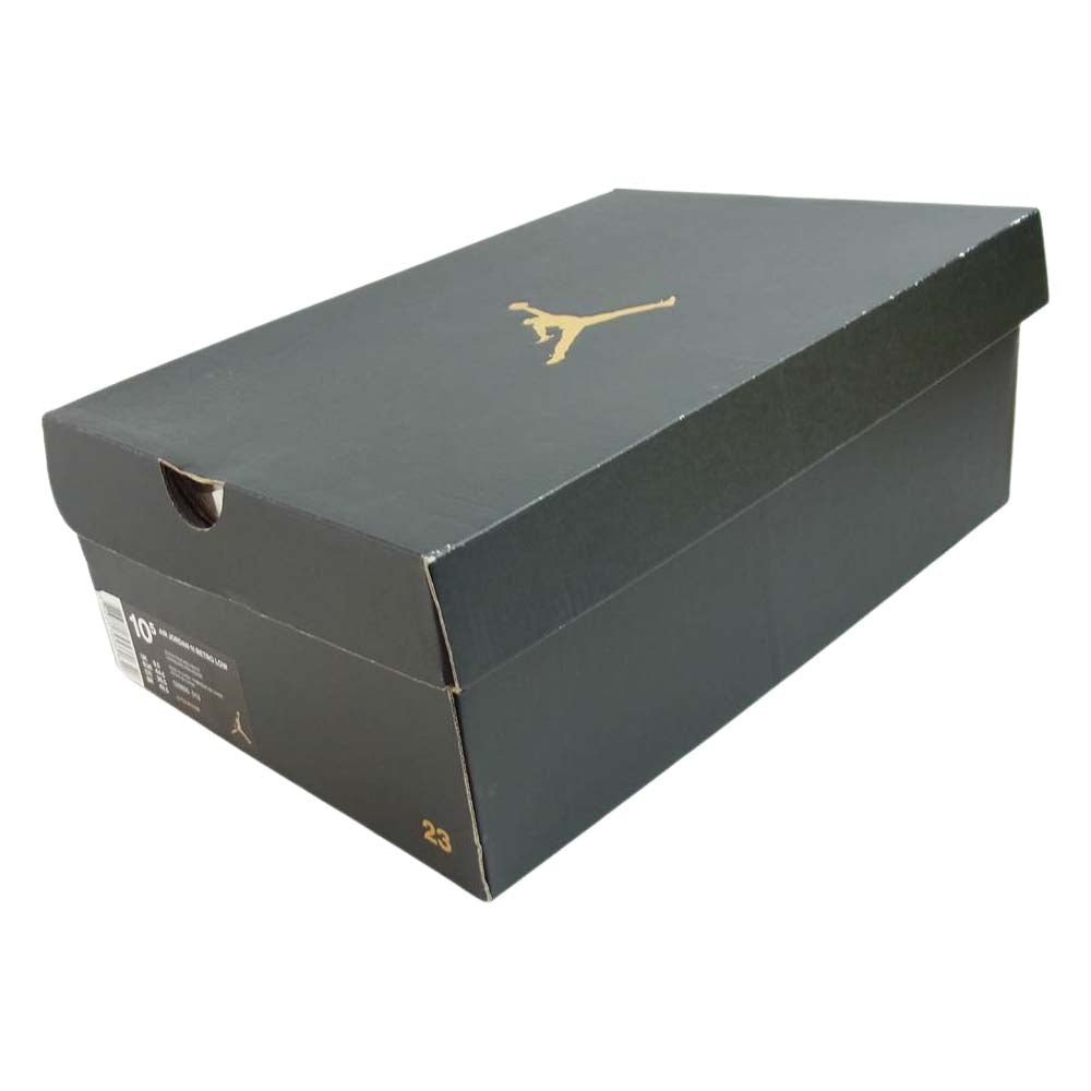 NIKE ナイキ 528895-012 AIR JORDAN 11 RETRO LOW BRED エアジョーダン レトロ ローカット スニーカー ブラック系 28.5cm【美品】【中古】