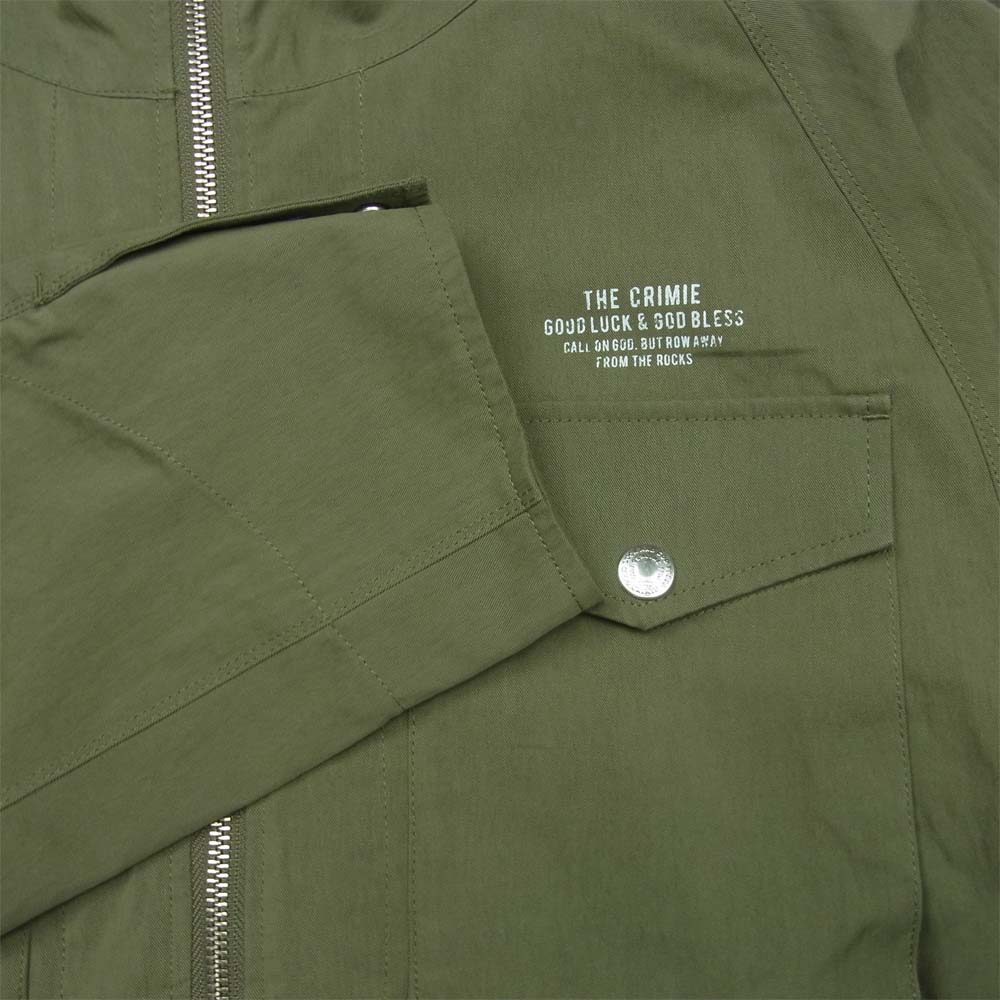CRIMIE クライミー CR1-02A1-JK04 URBAN MILITARY HOODIE JACKET アーバン ミリタリー フーディー ジャケット カーキ系 M【中古】
