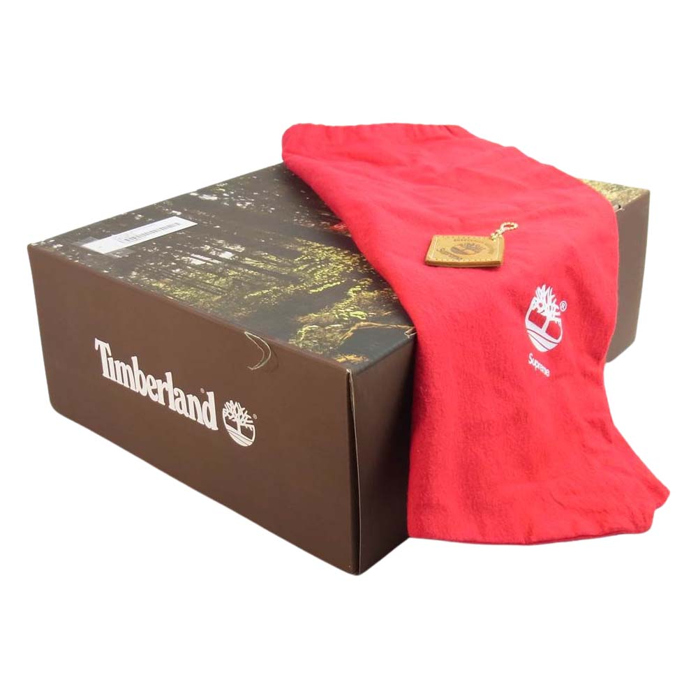 Supreme シュプリーム 20AW × Timberland ティンバーランド Big Logo 6-inch Premium Boot ビッグロゴ 6インチ プレミアム ブーツ ブラウン系 26.5cm【中古】