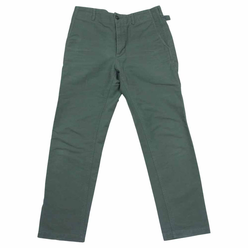 Engineered Garments エンジニアードガーメンツ Ground Pant Cotton Double Cloth グラウンド コットン  パンツ モスグリーン系 30【中古】