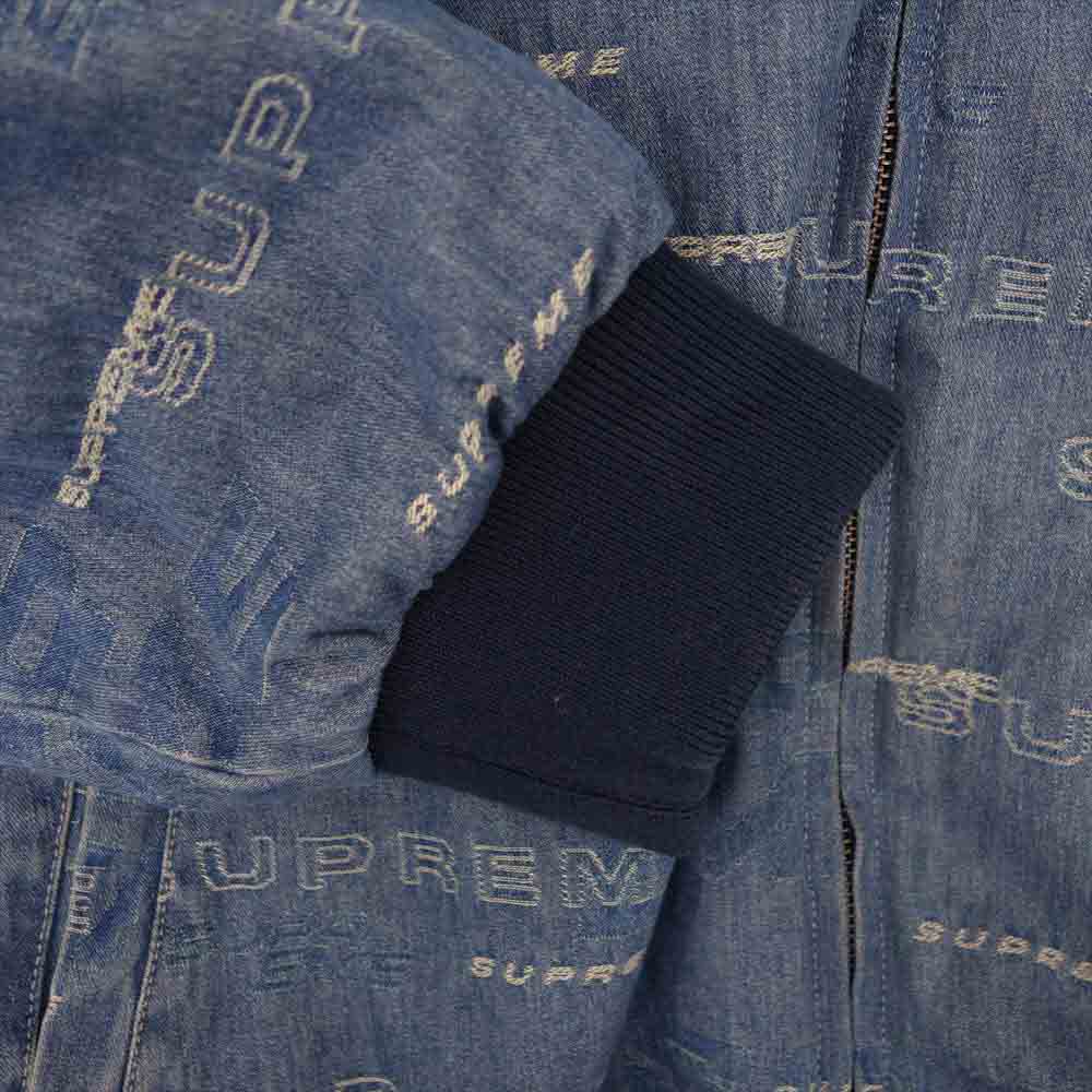 Supreme シュプリーム 19AW Reversible Dimensions Logo Denim Work Jacket リバーシブル ロゴ ディメンション デニム ジャケット インディゴブルー系 XL【中古】