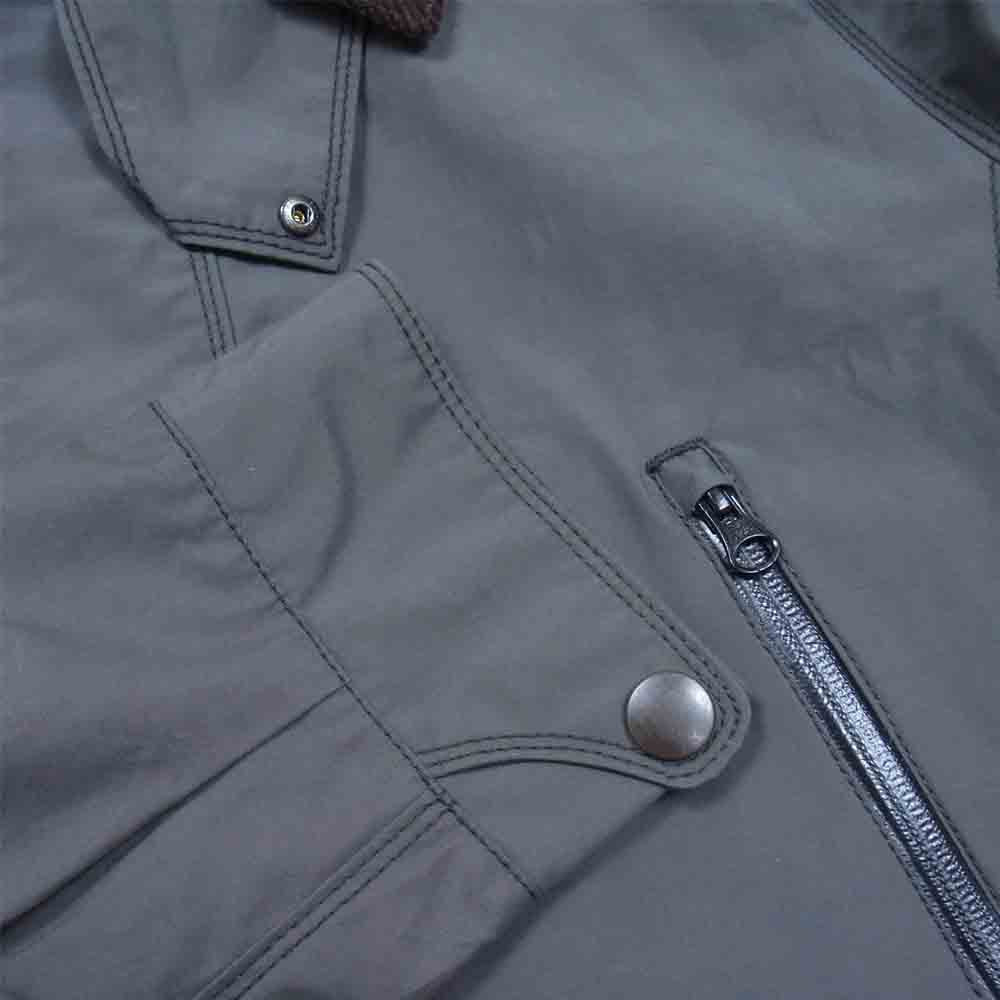 sage de cret サージュデクレ TRAJET GOLDWIN ゴールドウィン BEAMS PLUS ビームスプラス 別注 WINDSTOPPER ウィンドストッパー ブリティッシュ コート カーキ系 L【中古】