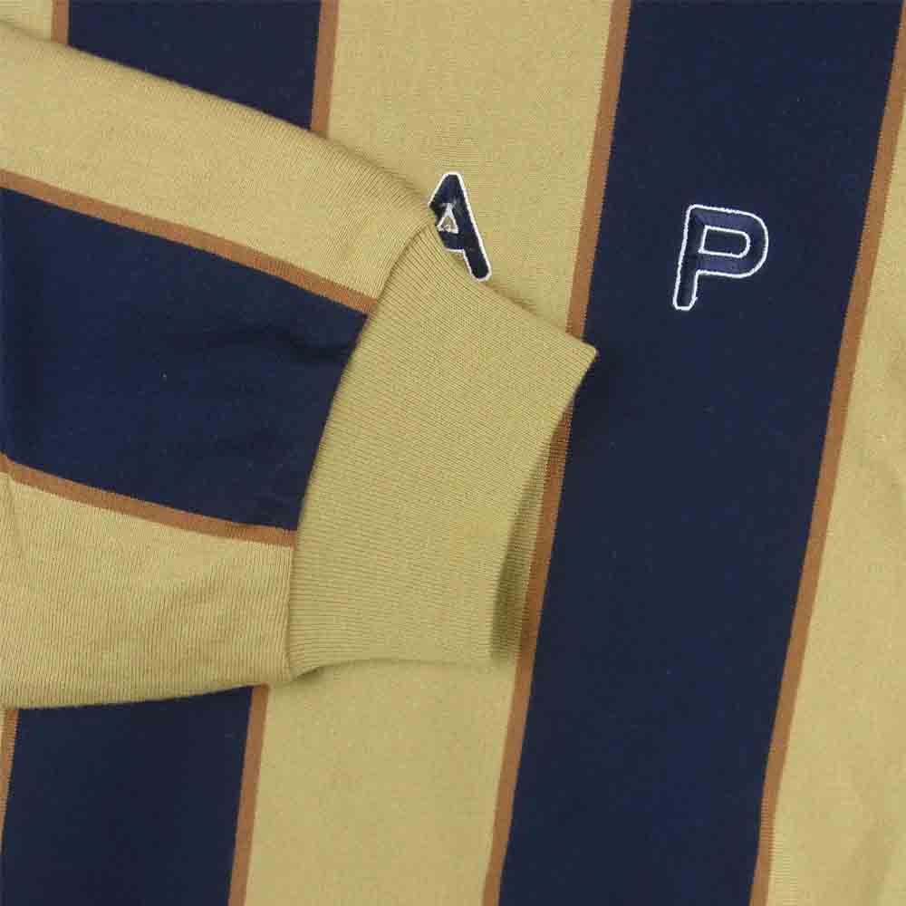 WTAPS ダブルタップス 21AW 212ATDT-CSM35 PEACE LS / COTTON 長袖 コットン Tシャツ ネイビー系 サンドベージュ系 03【新古品】【未使用】【中古】