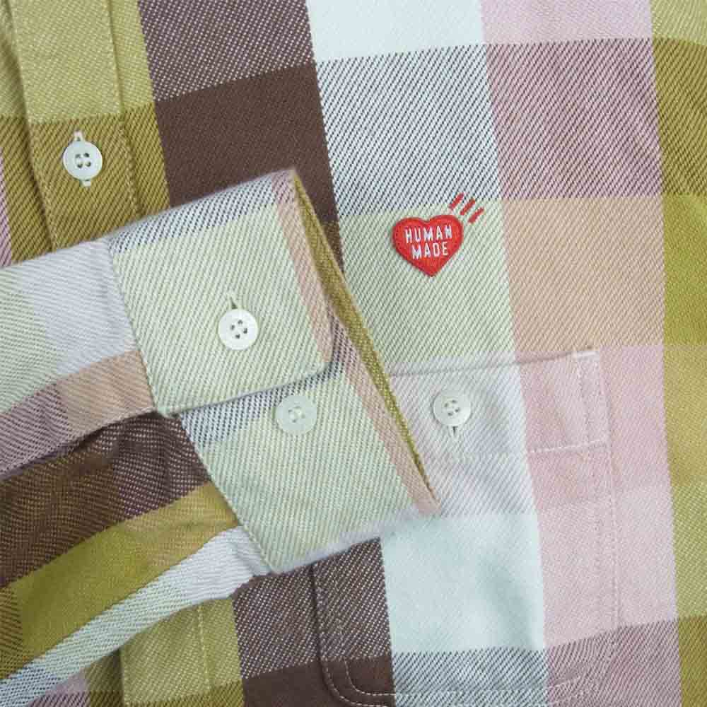 HUMAN MADE ヒューマンメイド HMMD CHECK L / S SHIRT ヘビー ネル チェック 長袖 シャツ 日本製 マルチカラー系 XXL【中古】