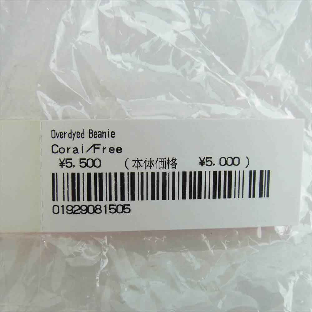 Supreme シュプリーム 21SS Overdyed Beanie オーバーダイド ビーニー コーラルピンク【美品】【中古】
