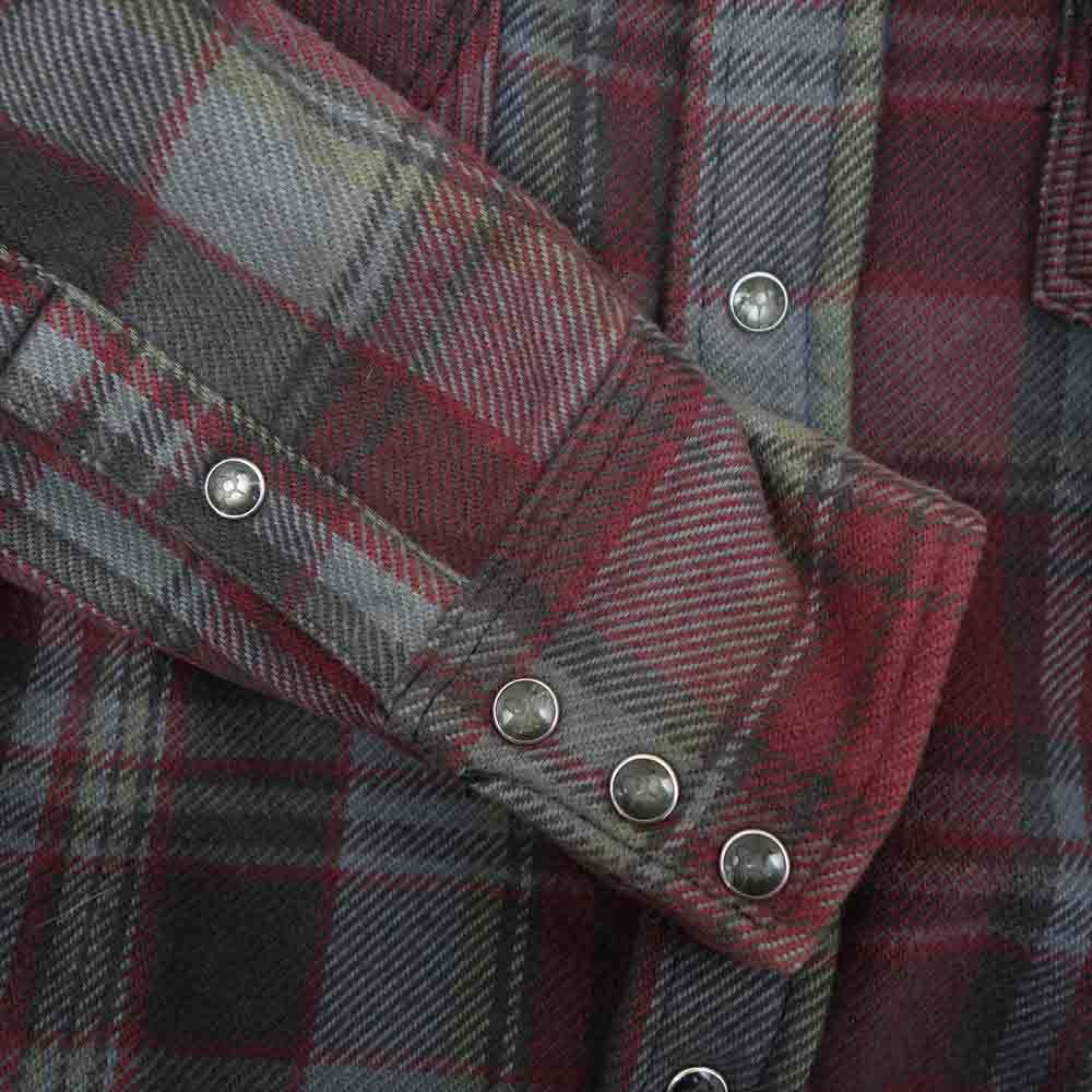 BACKBONE バックボーン W9194 Wrangler ラングラー ヘビー フランネル チェック ウエスタン シャツ チェスト80~88/身長155~165 SA【中古】