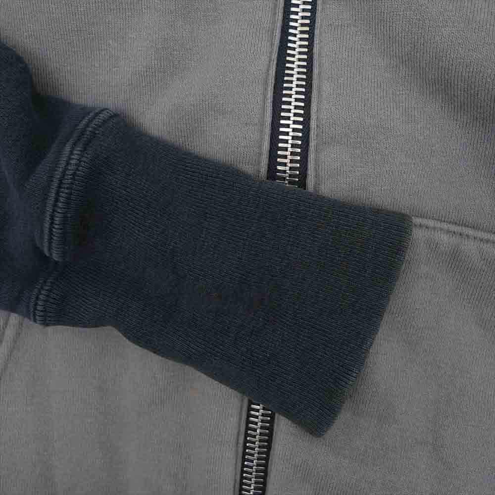 BACKBONE バックボーン BB08FW-SW03 ボーン刺繍 ラグランスリーブ ジップアップ パーカー グレー系 ブラック系 S【中古】