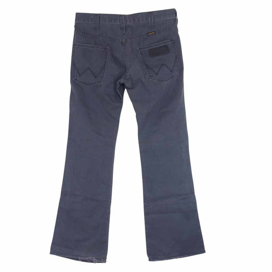 BACKBONE バックボーン × Wrangler ラングラー S1096 ロゴ 刺繍 ブーツカット パンツ グレー グレー系 S【中古】