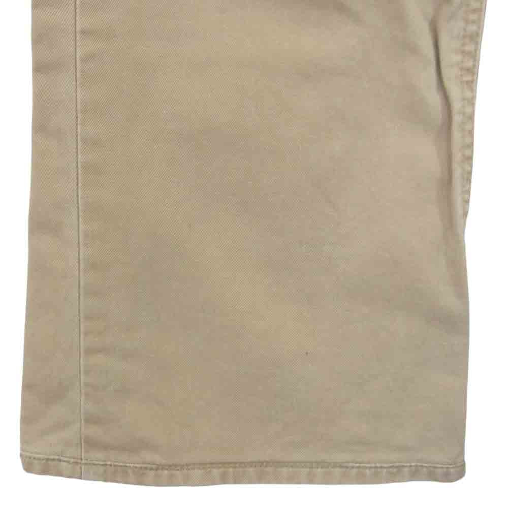 BACKBONE バックボーン × Wrangler ラングラー S1096 ロゴ 刺繍 ブーツカット パンツ ベージュ ベージュ系 S【中古】