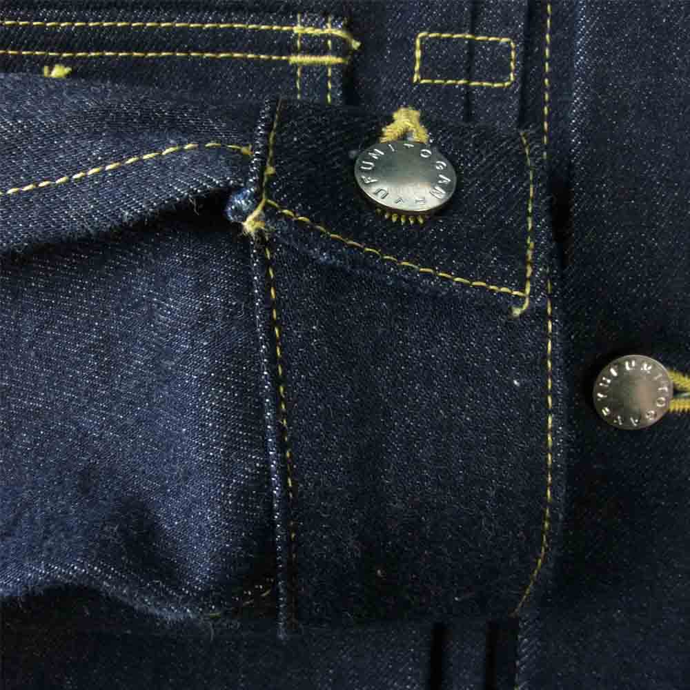 FUMITO GANRYU フミトガンリュウ 20AW FU3-BL-101 Pleated denim Blouson プリーツ デニム ブルゾン ジャケット インディゴブルー系 1【中古】
